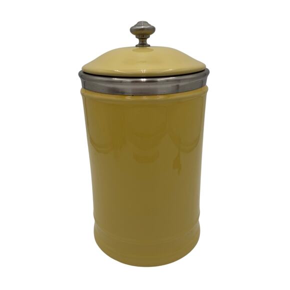 Southern Living for Dillards Yellow Canister 12" with Rubber Seal - Picture 2 of 8